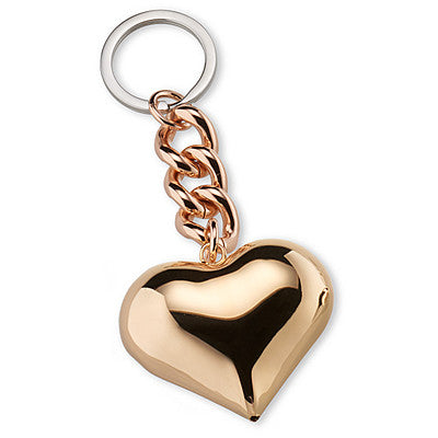 Sovereigns Keychain Heart Bronze Yellow and Pink Gold Finish J6459