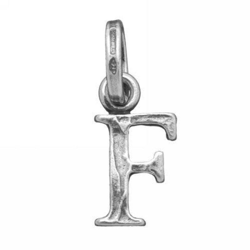 Giovanni Raspini ciondolo argento charm lettera logo F 7805 - Gioielleria Capodagli