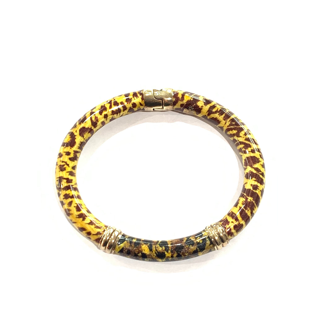 Menegattatt Manetta Bracelet Leopardo Silver 925 Afwerking PVD Gold Yellow Language Br-Arg-0007