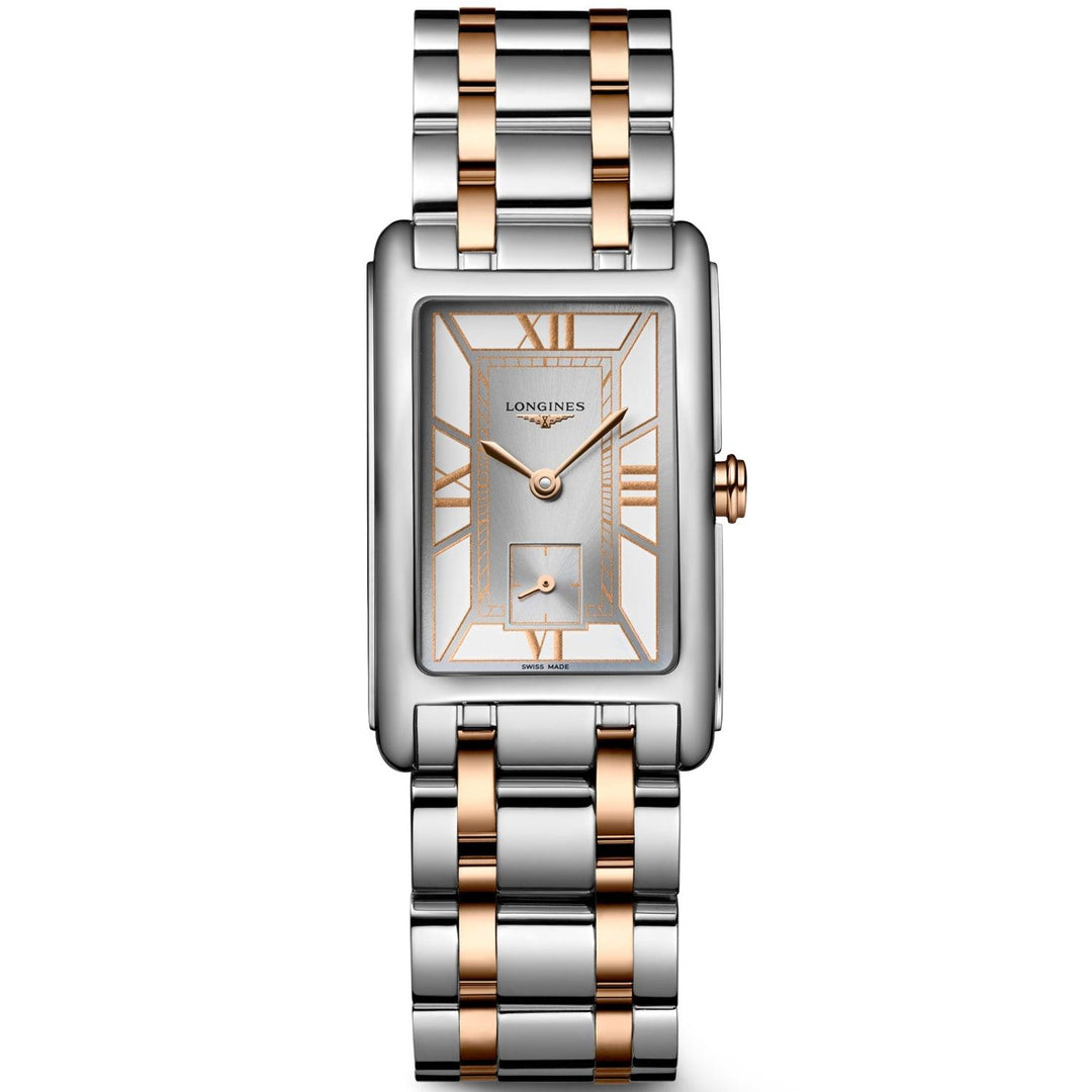 Longines orologio DolceVita 23,30x37,00mm bianco quarzo acciaio e oro rosa 18kt L5.512.5.75.7 - Capodagli 1937