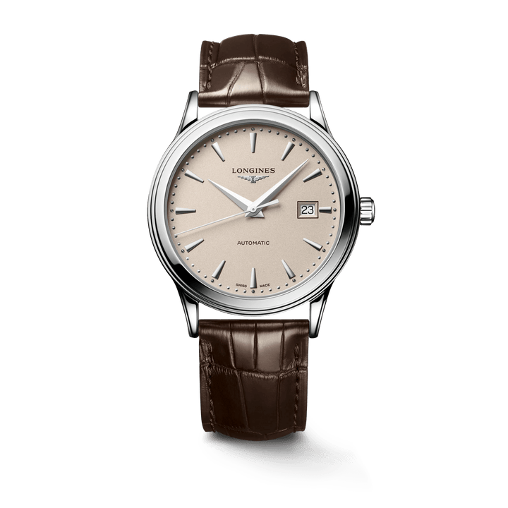 Longines orologio Flagship 40mm beige automatico acciaio L4.984.4.79.2 - Capodagli 1937