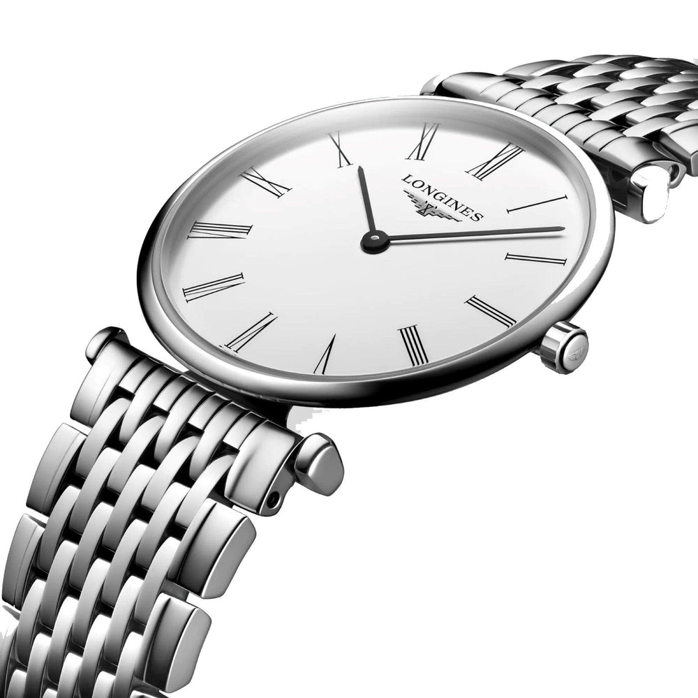 Longines orologio La grande Classique 29mm bianco quarzo acciaio L4.512.4.11.6 - Capodagli 1937