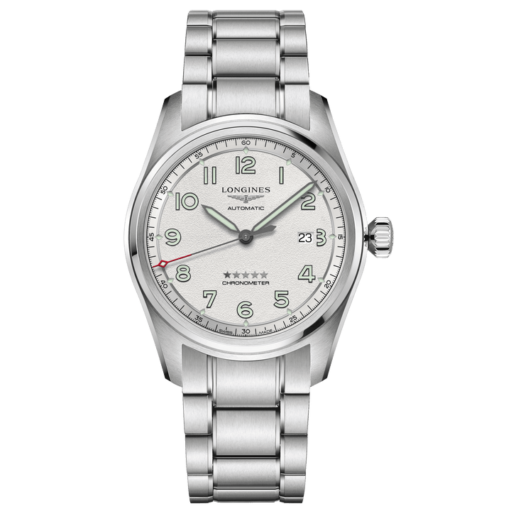 Longines orologio Longines Spirit 42mm argento automatico acciaio L3.811.4.73.6 - Capodagli 1937