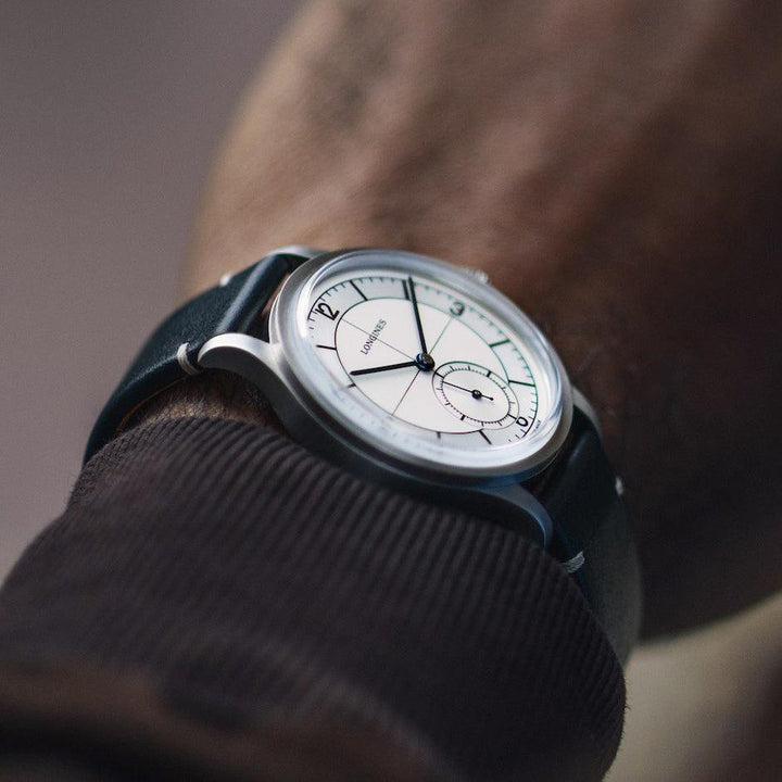 Longines watch The Longines Heritage Classic 38.5mm silver steel automatic L2.828.4.73.0 - Gioielleria Capodagli