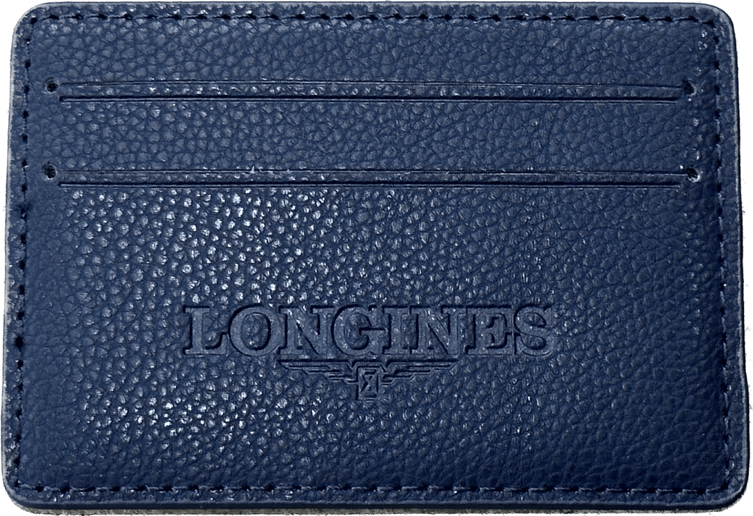 Longines credit card holder 4 compartments blue nappa leather LONG-01-CC - Capodagli 1937