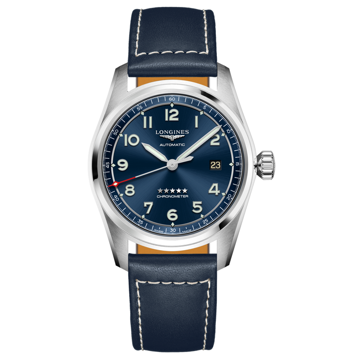 Longines Spirit Watch 40 mm blå automatisk stål L3.810.4.93.0