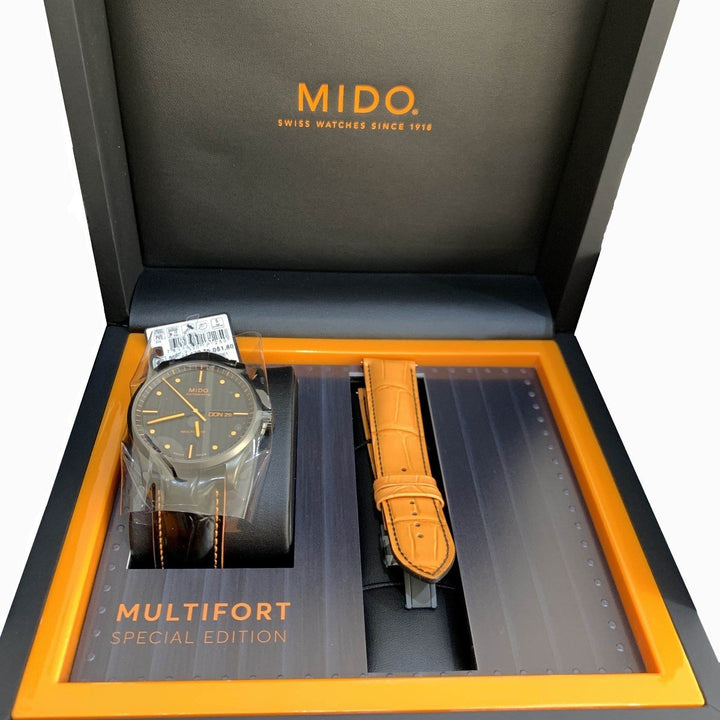 Mido orologio Multifort special edition acciaio nero M005.430.36.051.80 - Gioielleria Capodagli