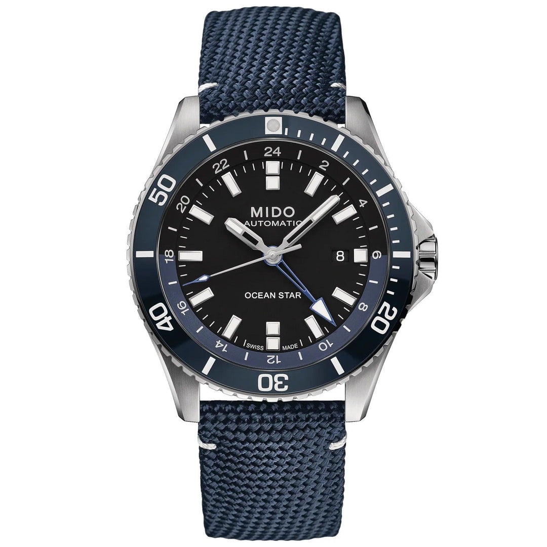 Mido orologio Ocean Star GMT 44mm ceramica blu automatico M026.629.17.051.00 - Capodagli 1937