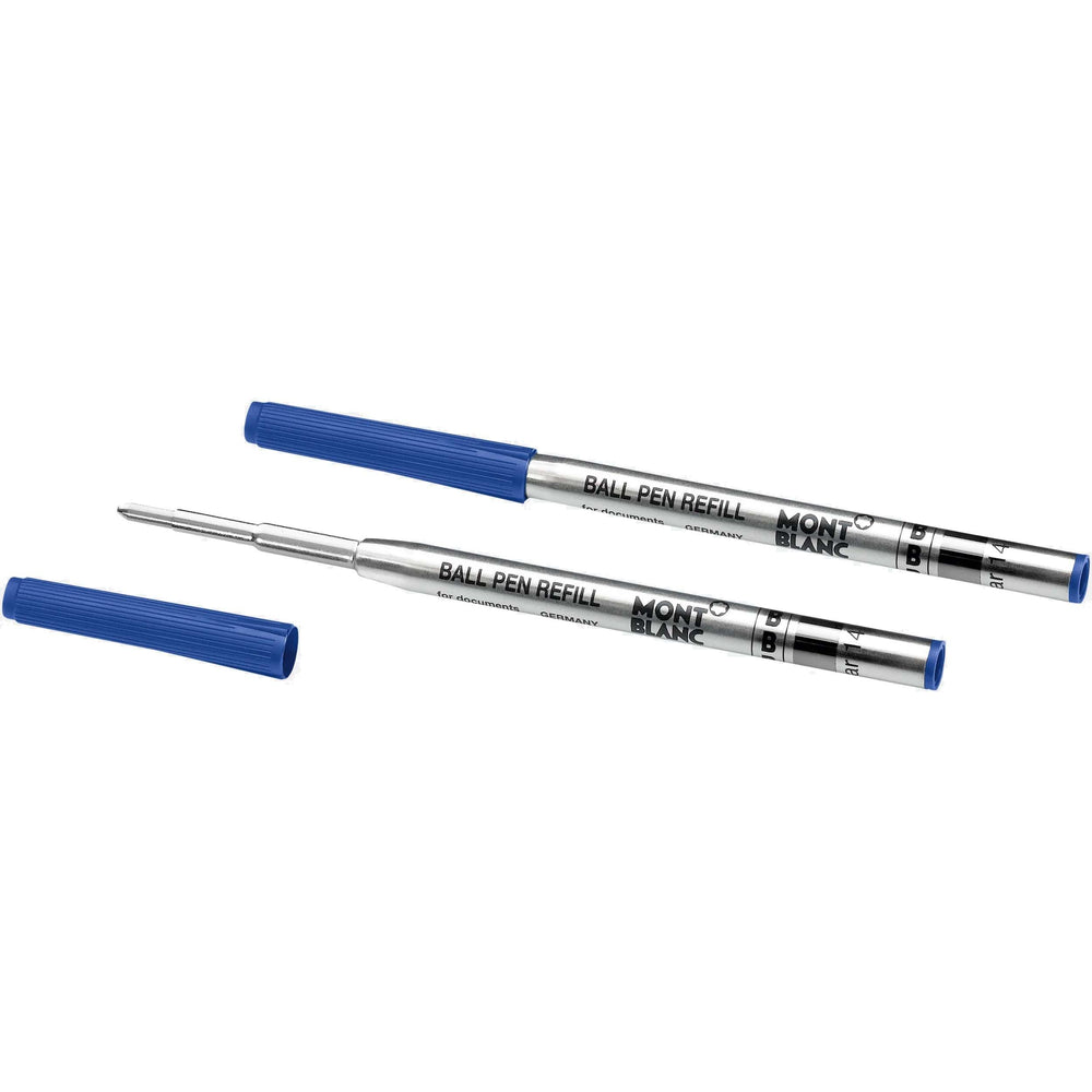 Montblanc 2 refill per penna a sfera punta B Royal Blue blu 124493 - Capodagli 1937