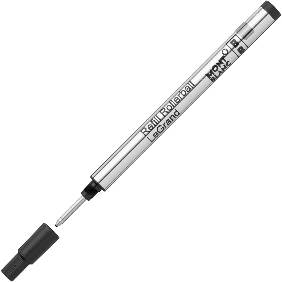 Montblanc 2 recharges roller LeGrand Broad Mystery Black noir 128226 - Capodagli 1937