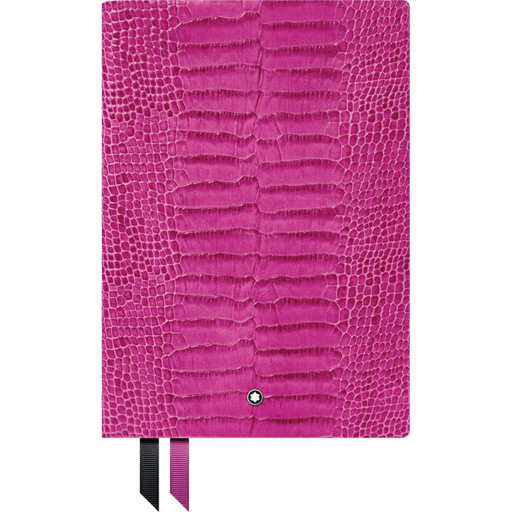 Montblanc blocco note notebook 146 a righe stampa coccodrillo Fucsia cancelleria di lusso 118028 - Gioielleria Capodagli