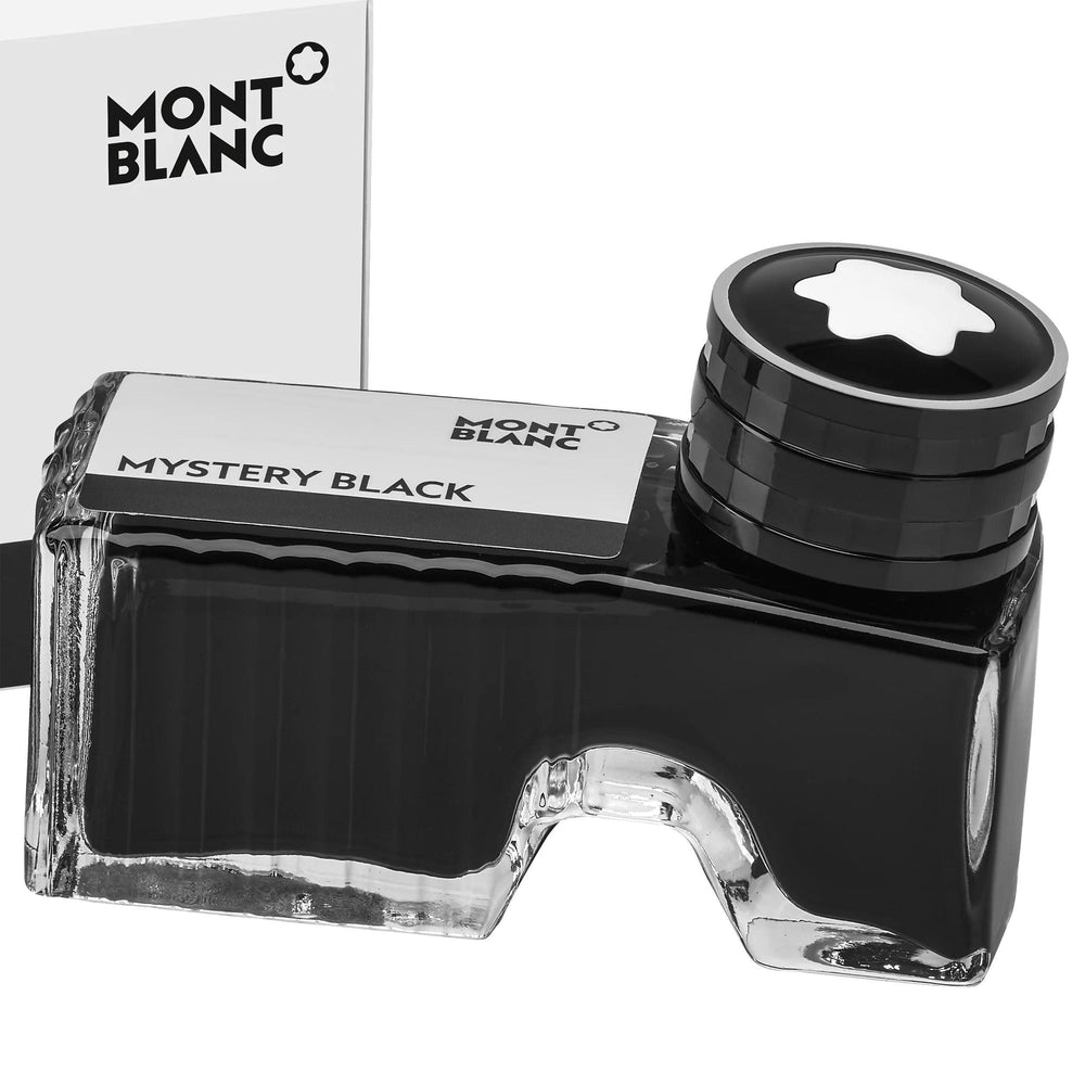 Montblanc boccetta d'inchiostro 60ml Mystery Black nero 105190 - Gioielleria Capodagli