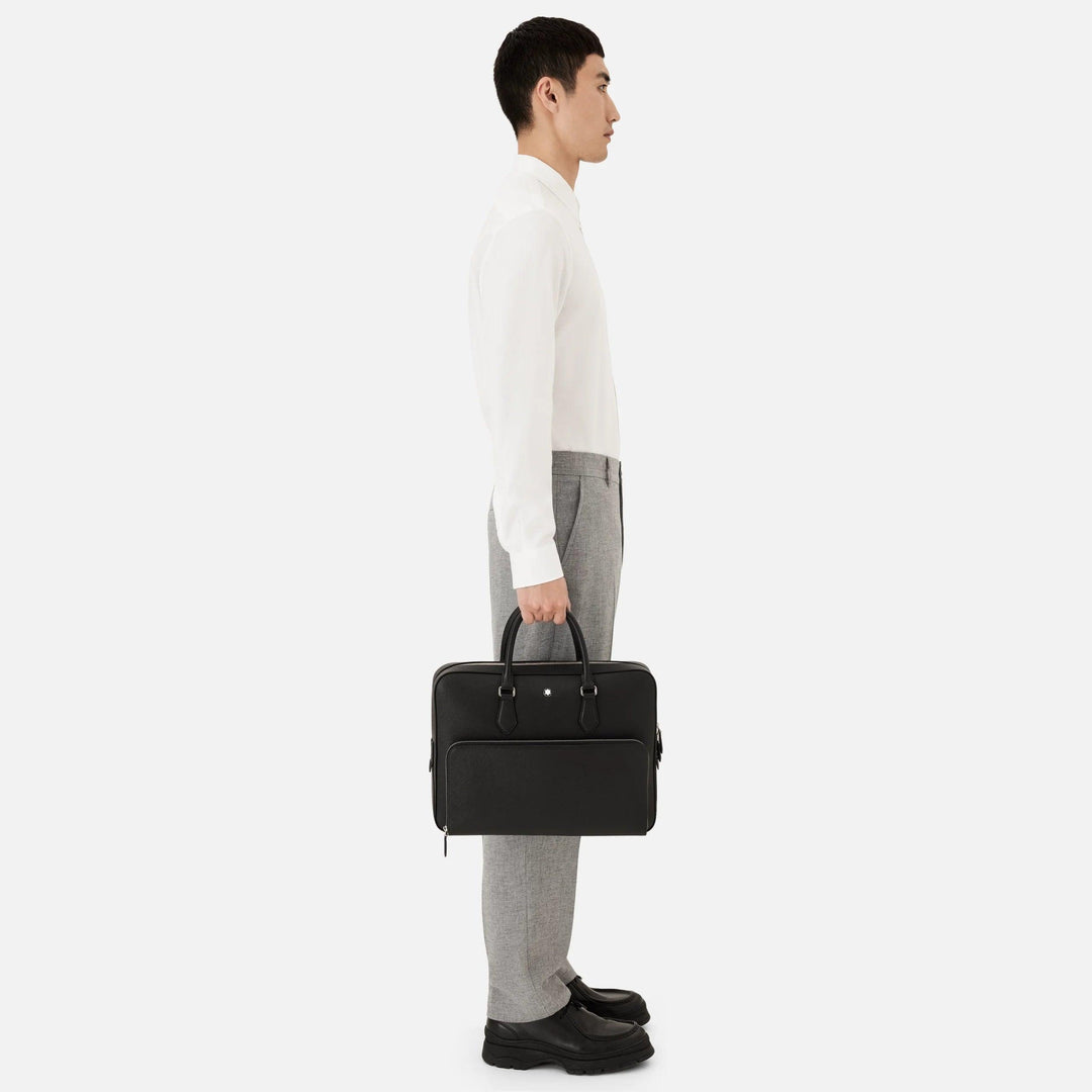 Montblanc mittelgroße Dokumententasche Montblanc Sartorial schwarz 130271 - Capodagli 1937