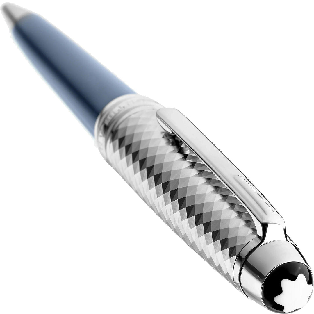 Montblanc penna a sfera Meisterstück Glacier Doué blu 129405 - Capodagli 1937