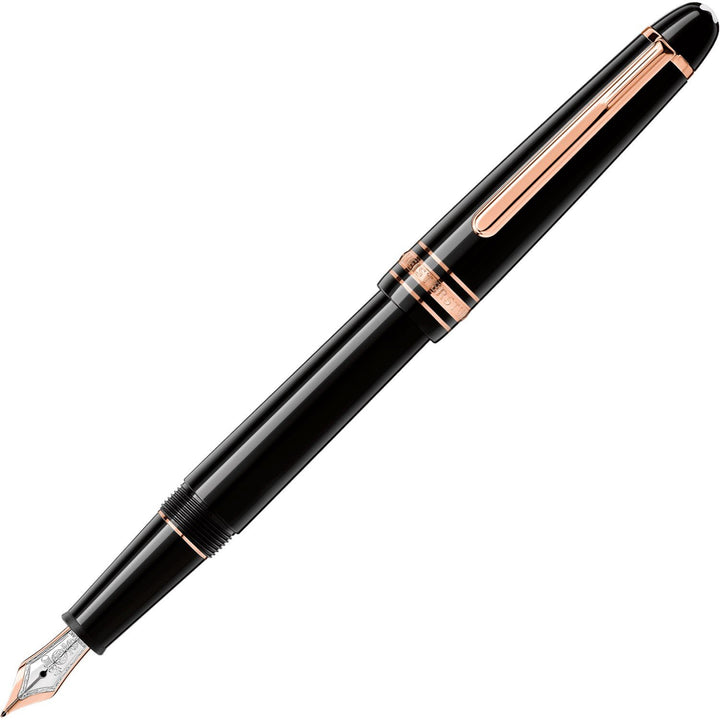 Montblanc stilografica Meisterstück Red Gold Classique punta F 112675 - Gioielleria Capodagli