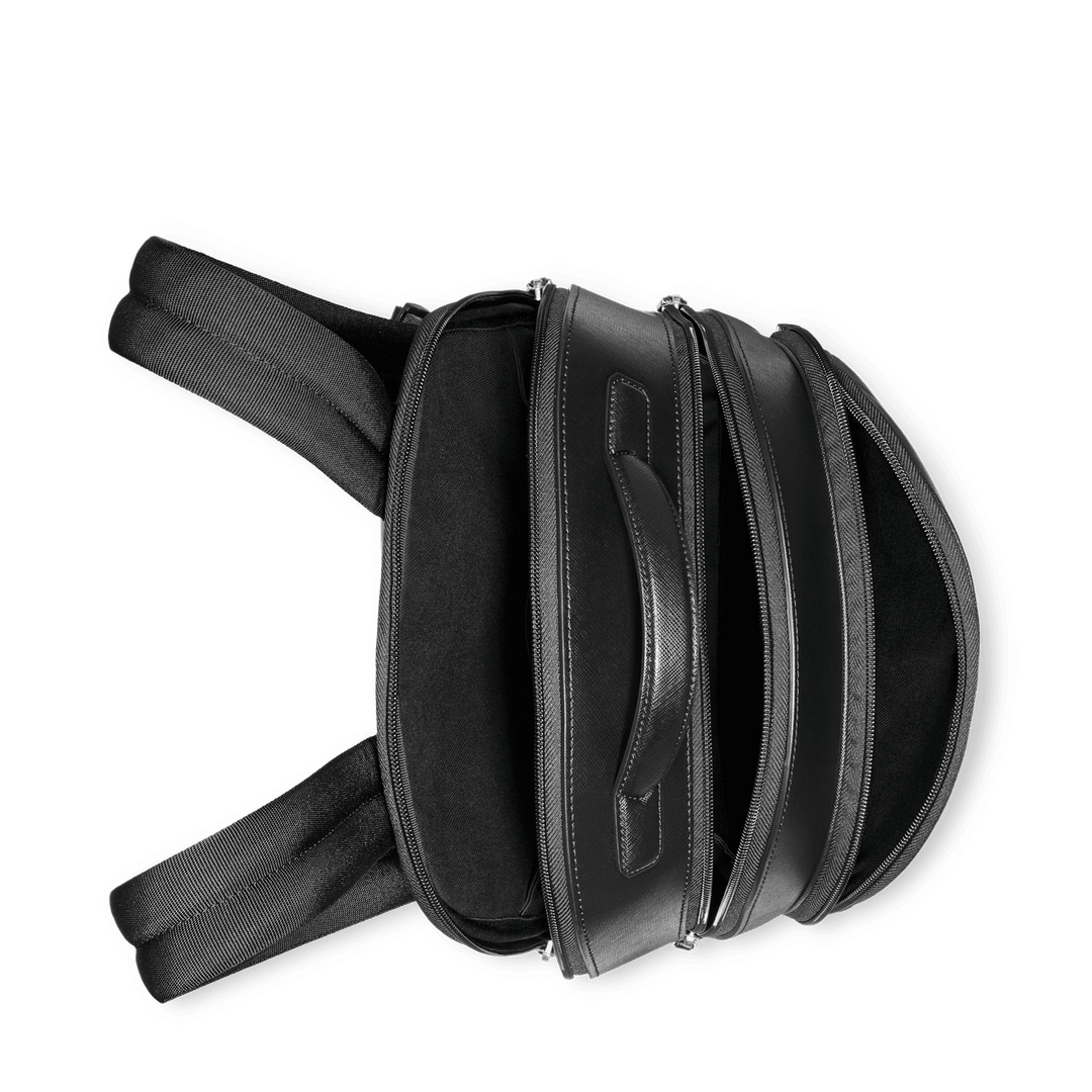 Montblanc medium backpack with 3 compartments Montblanc Sartorial black 130098 - Capodagli 1937