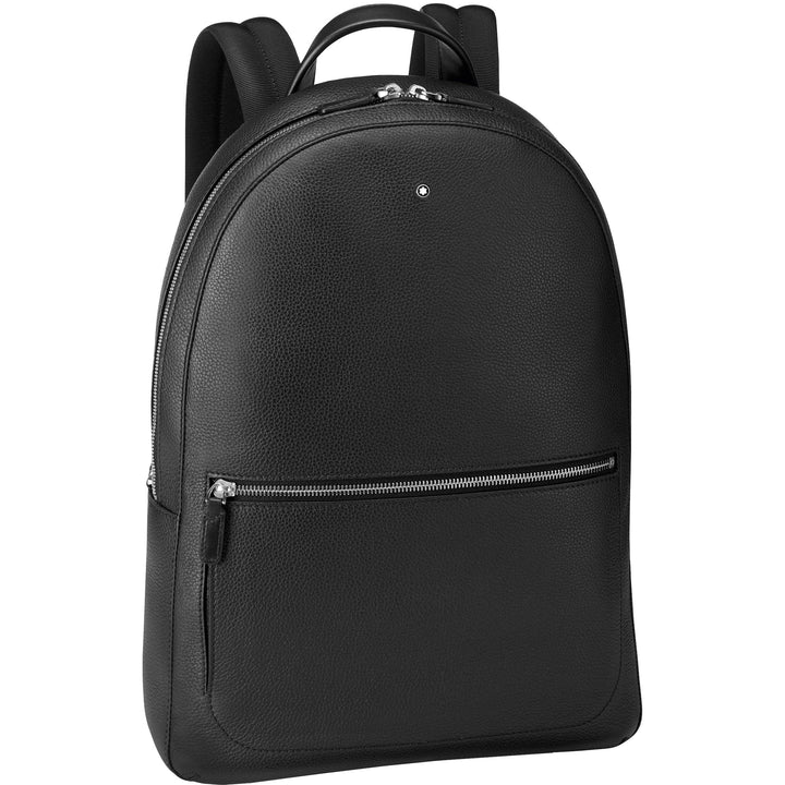 Montblanc thin backpack Meisterstück Soft Grain black 126235 - Gioielleria Capodagli