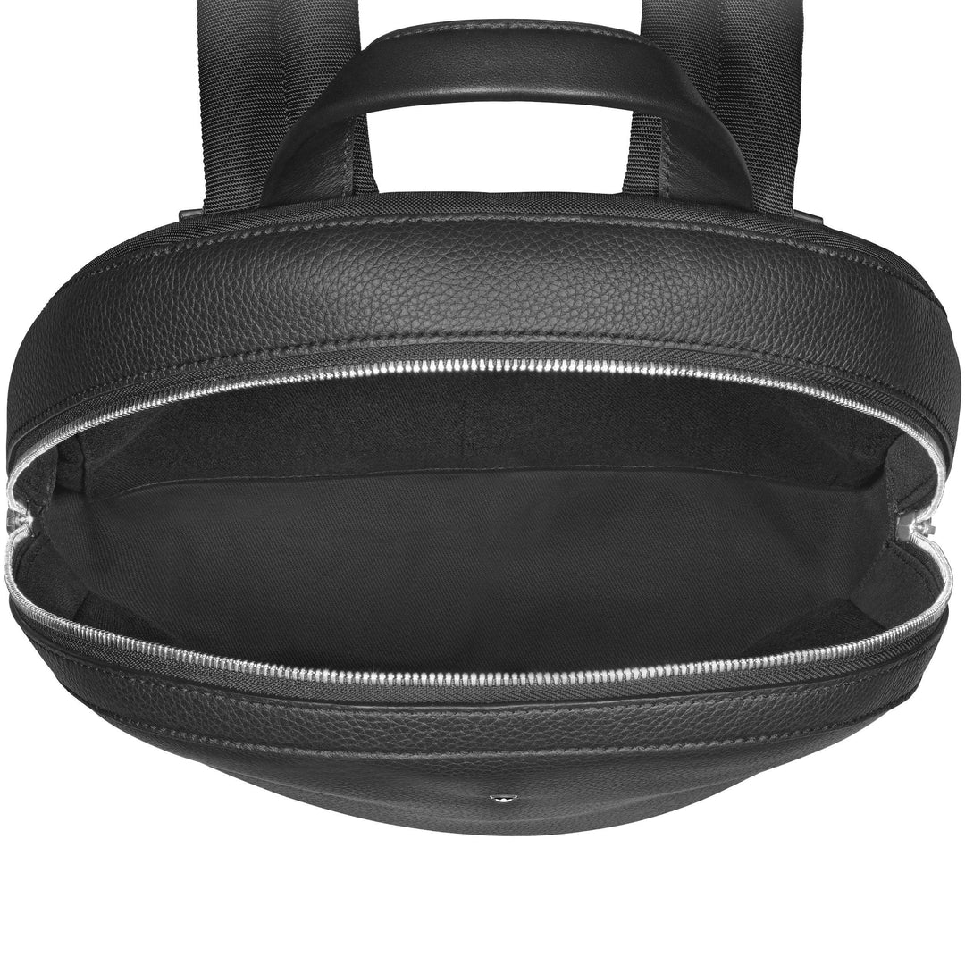 Montblanc thin backpack Meisterstück Soft Grain black 126235 - Gioielleria Capodagli