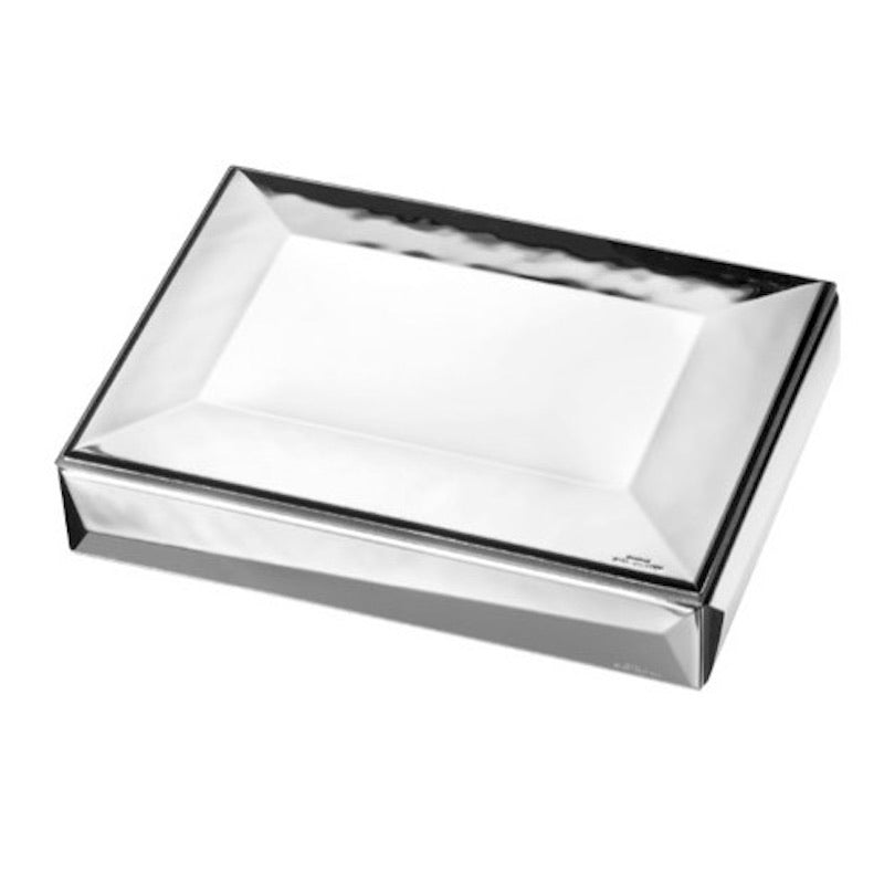 Suwerenne pudełka biżuterii 13x18 cm laminowane srebrne W867