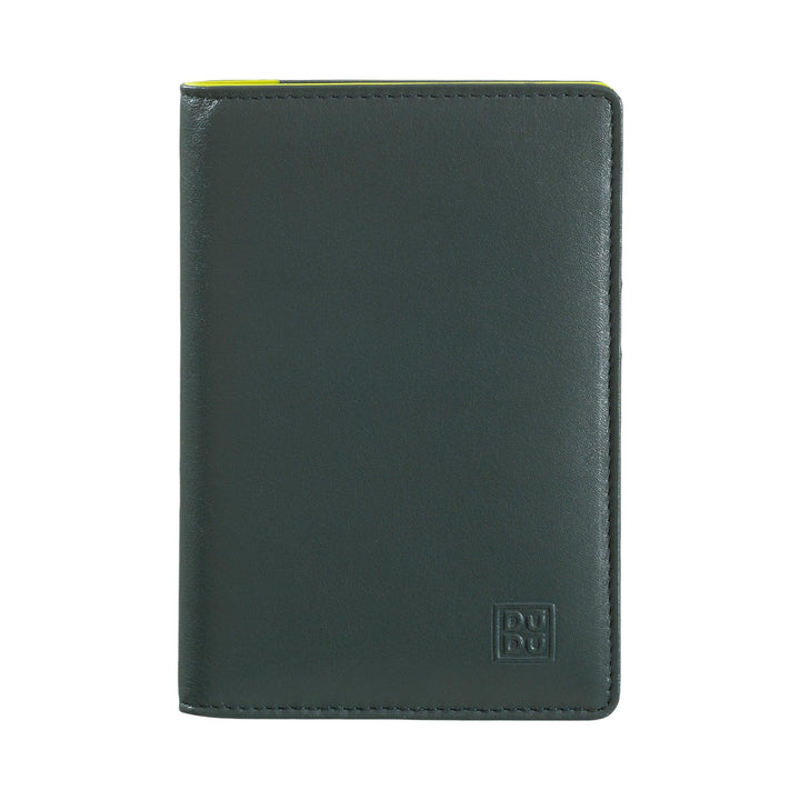 DuDu Kožená a kreditní karty držáku pasu RFID vícebarev