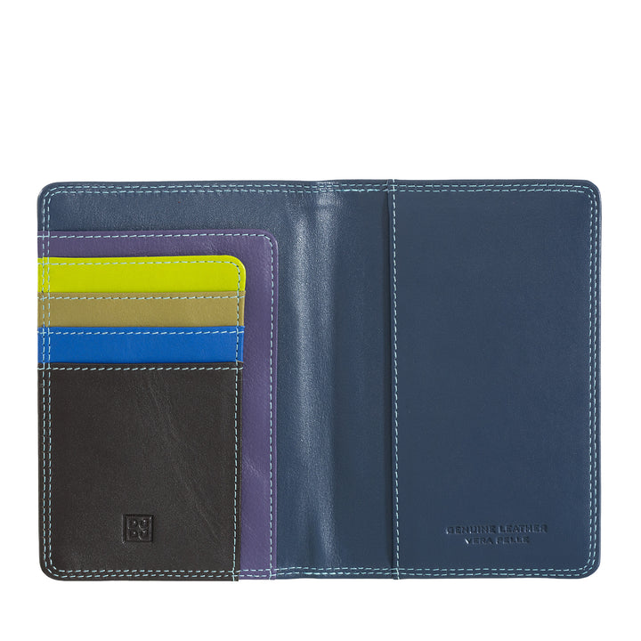 DuDu Kožená a kreditní karty držáku pasu RFID vícebarev