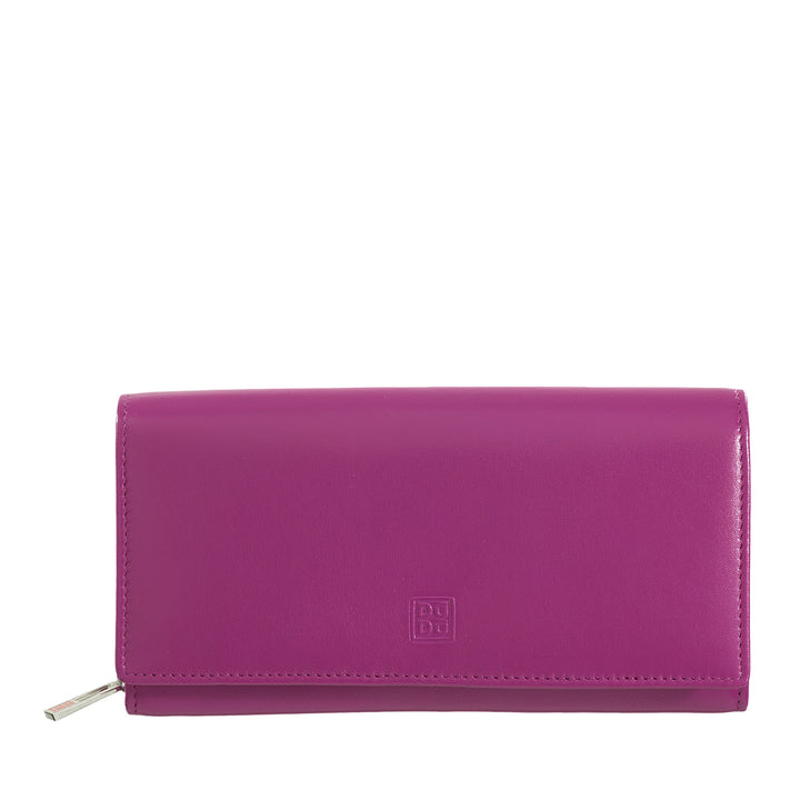 DuDu Dámská peněženka RFID Design Dlouhý zbarvení designu se zipovou kartou ZIP Dveře a uzavření tlačítek