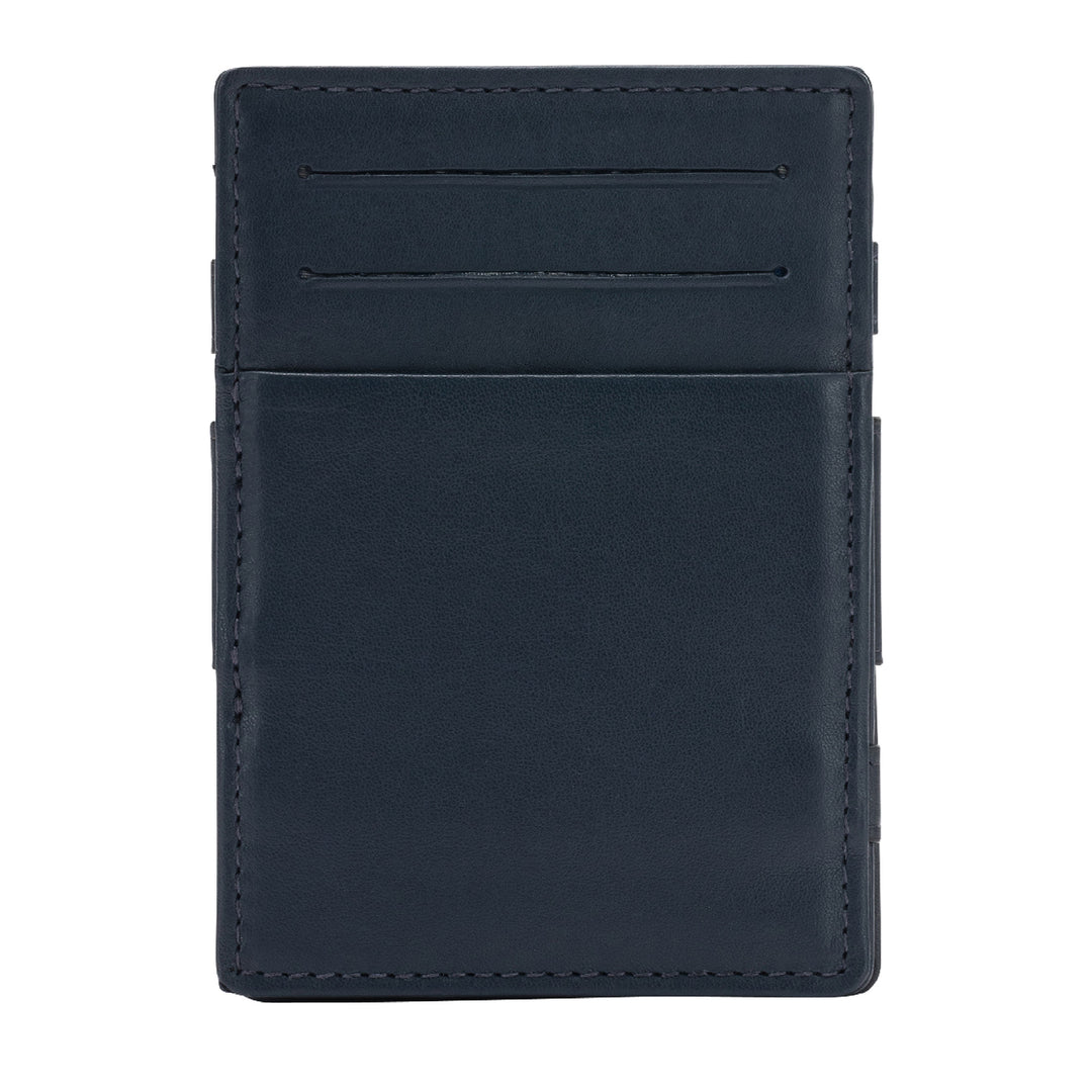 Nuvola skórzana magiczna portfolio Mężczyzna w skórzanej magicznej portfelu mały z 6 kartami kredytowymi kieszenie