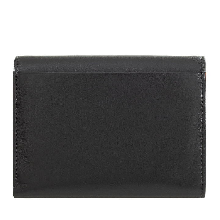 DuDu Lille læder mænds tegnebog, kvinders tegnebog, kompakt design med indehaverindehaver og kort