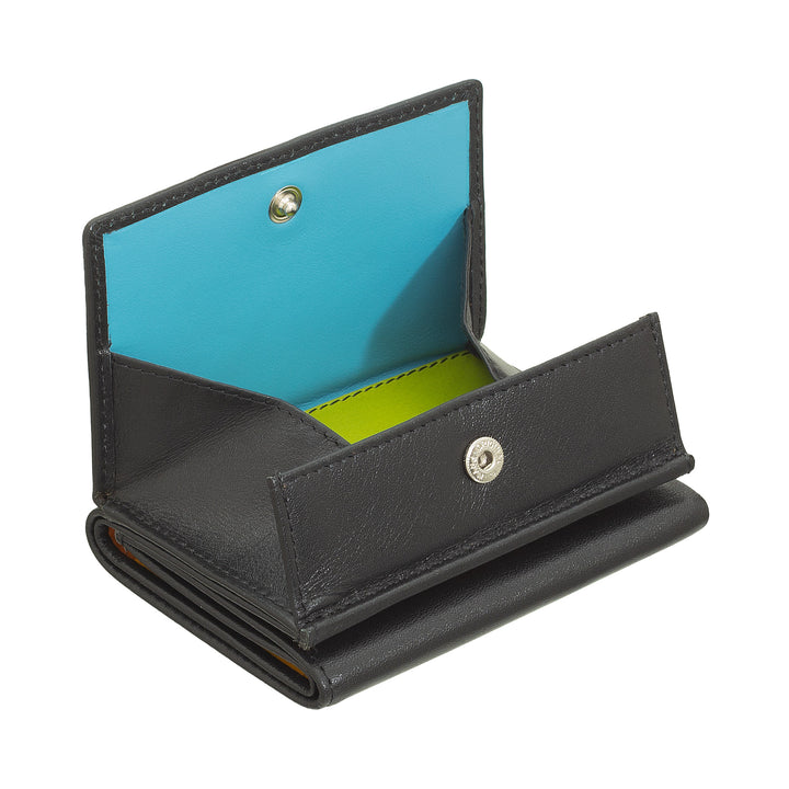 DuDu Mały portfel męski, portfel damski, kompaktowy projekt z uchwytem uchwytu i kartami