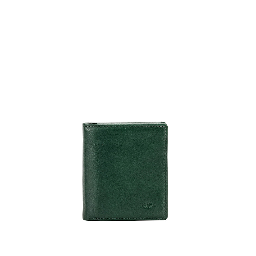Kožená peněženka Nuvola pro držák malé kreditní karty v reálné kapesní kůži s 8 kartami držáku bankovek