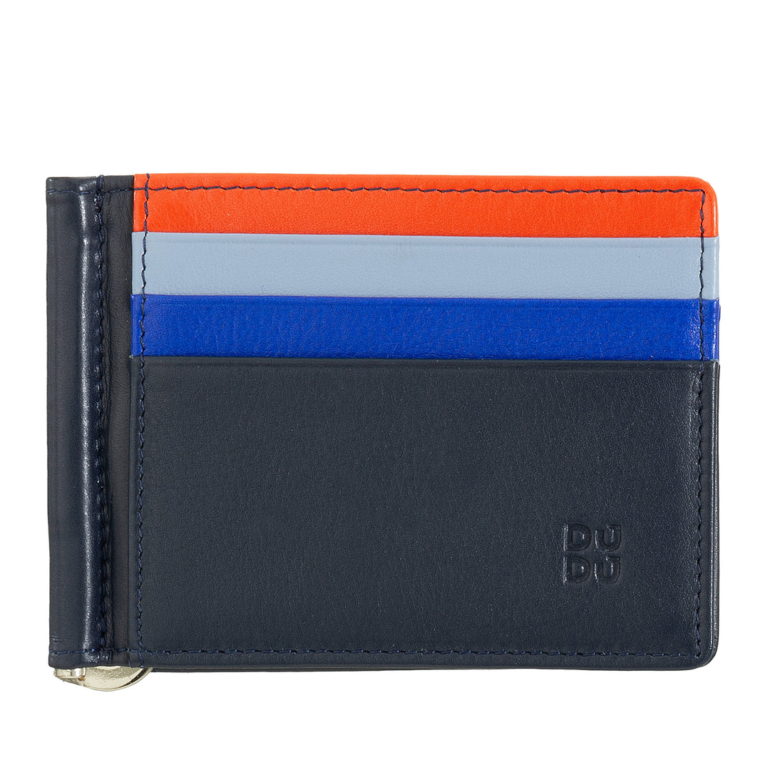 DuDu Pásová peněženka s držákem na držák kožených klipů držák kreditní karty