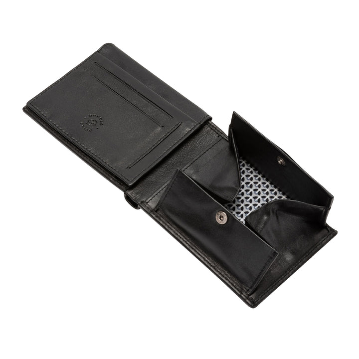 Nuvola læder tegnebog i læder i læder med cockpit Holder Door Cards Identitet og pengesedler