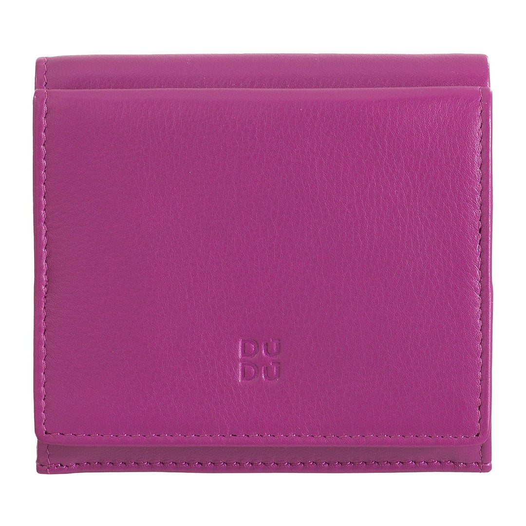 DUDU Multicolor Leather RFID Wallet Card and Coin Holder