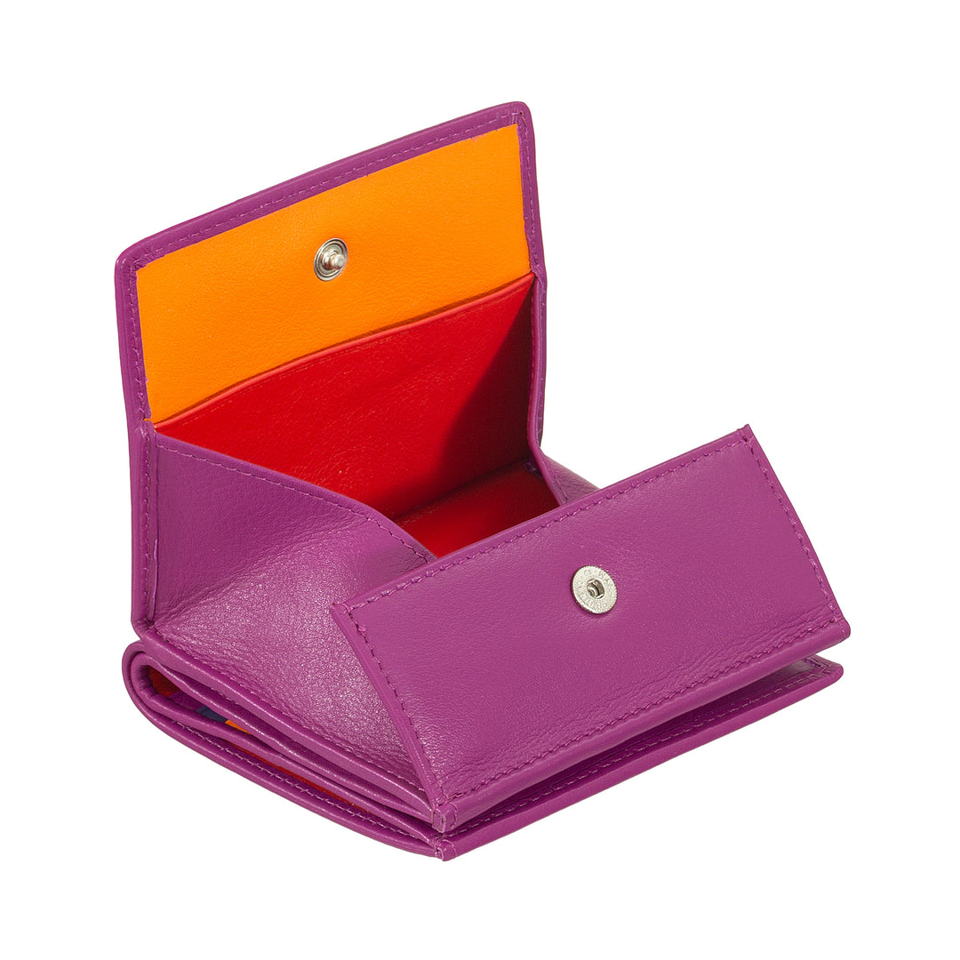 DuDu RFID vícebarevné kožené karet a mince