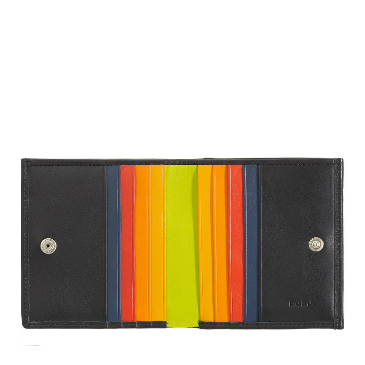 DuDu RFID vícebarevné kožené karet a mince