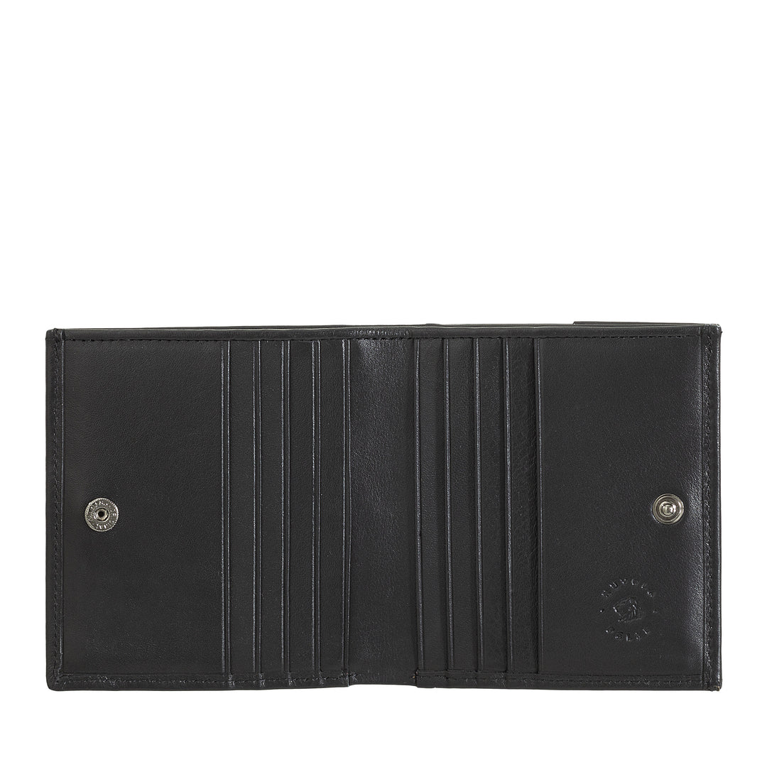 Nuvola Leather Portfolio Malá kožená kůže Nappa s držákem kokpitu a držitelem karet
