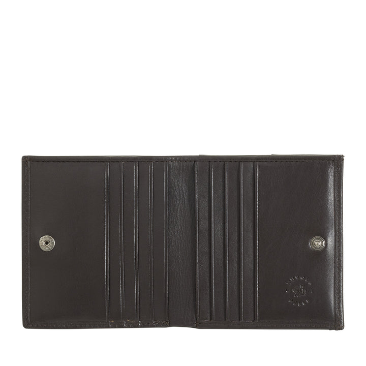 Nuvola Leather Portfolio Malá kožená kůže Nappa s držákem kokpitu a držitelem karet