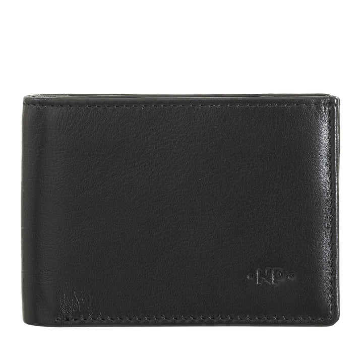 Nuvola læder mini små mænds tegnebog i nappa lomme jakke med tesk