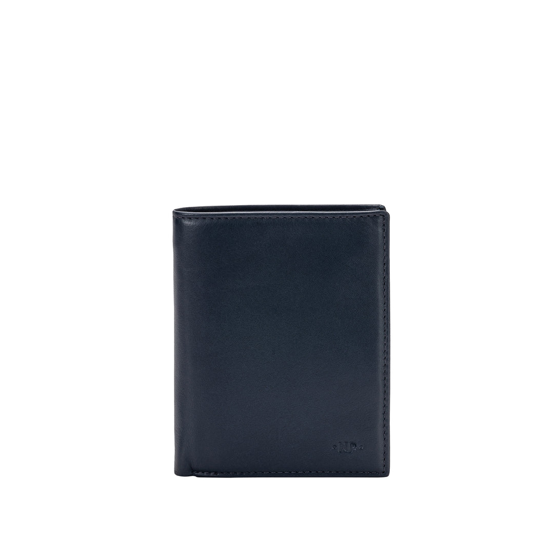 Portefeuille en cuir Nuage Portefeuille en cuir vertical Multipoche Porte-monnaie Cartes de crédit et de crédit