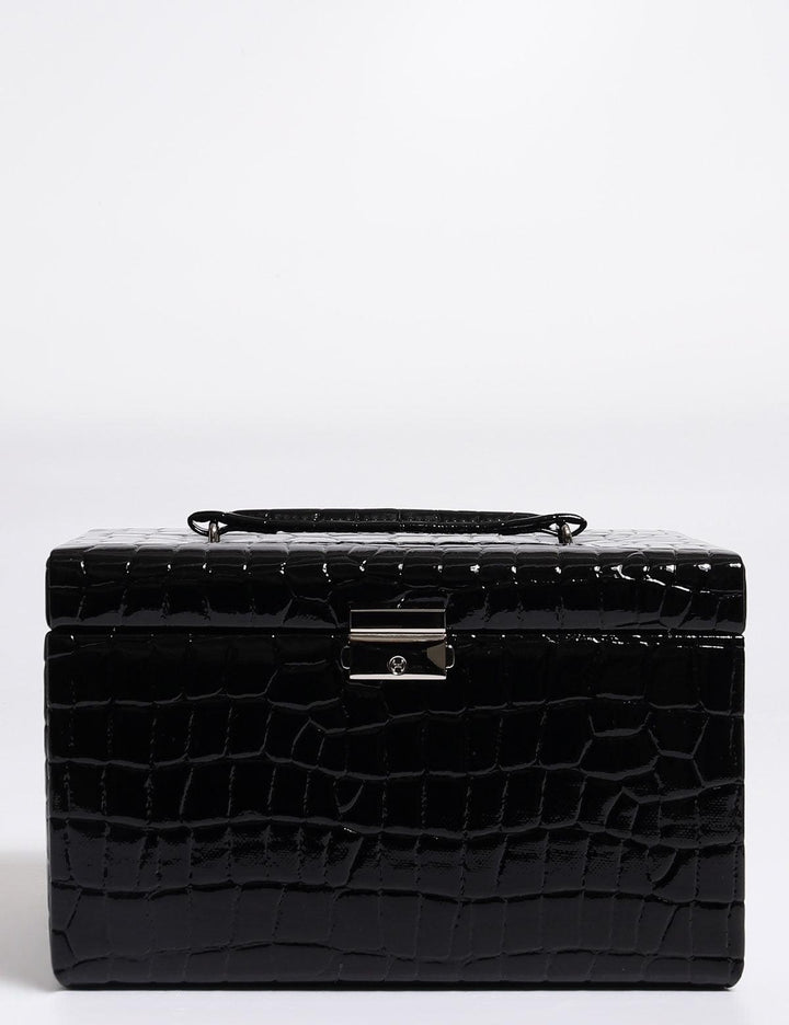 Boîte à bijoux Friedrich23 avec imprimé crocodile Noir 23254-20 - Capodagli 1937