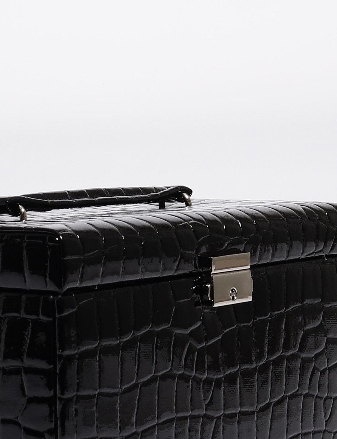 Boîte à bijoux Friedrich23 avec imprimé crocodile Noir 23254-20 - Capodagli 1937