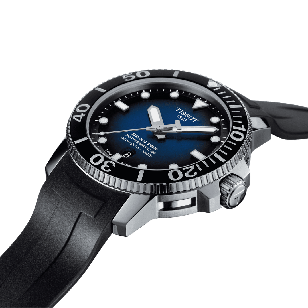 Tissot Watch Seastar 1000 PowerMitic 80 43mm Blue Automatic Steel T120.407.17.041.00