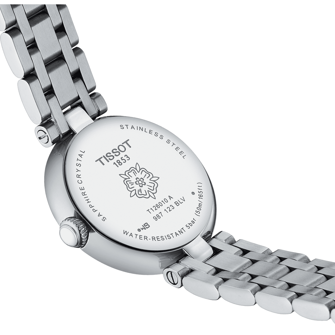 Tissot orologio Bellissima Small Lady 26mm argento diamanti quarzo acciaio T126.010.61.113.00 - Capodagli 1937