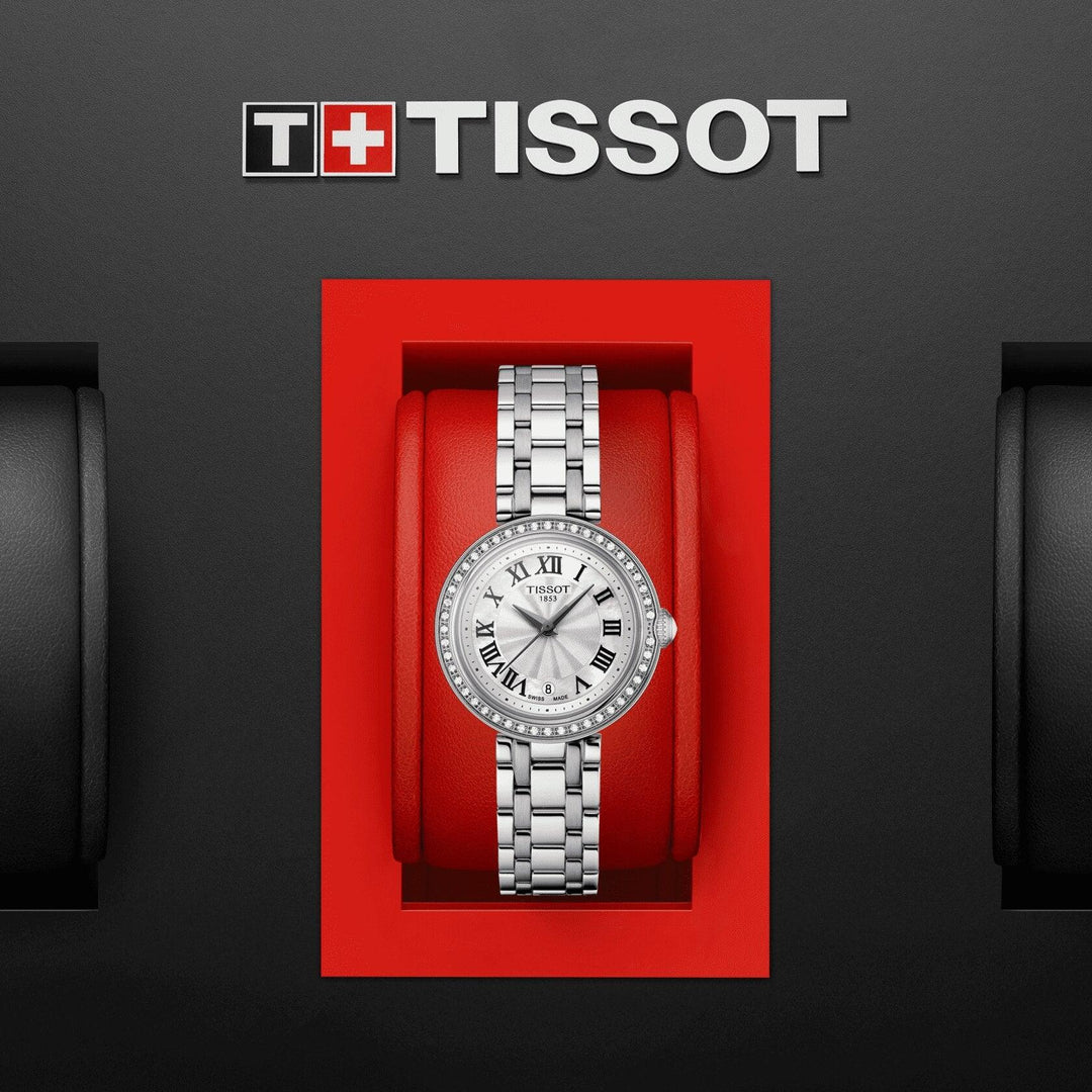 Tissot orologio Bellissima Small Lady 26mm argento diamanti quarzo acciaio T126.010.61.113.00 - Capodagli 1937