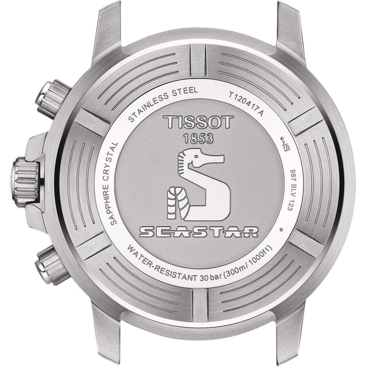 Tissot Uhr Seastar 1000 Chronograph 45 mm blauer Quarzstahl T120.417.11.041.01 – Capodagli 1937