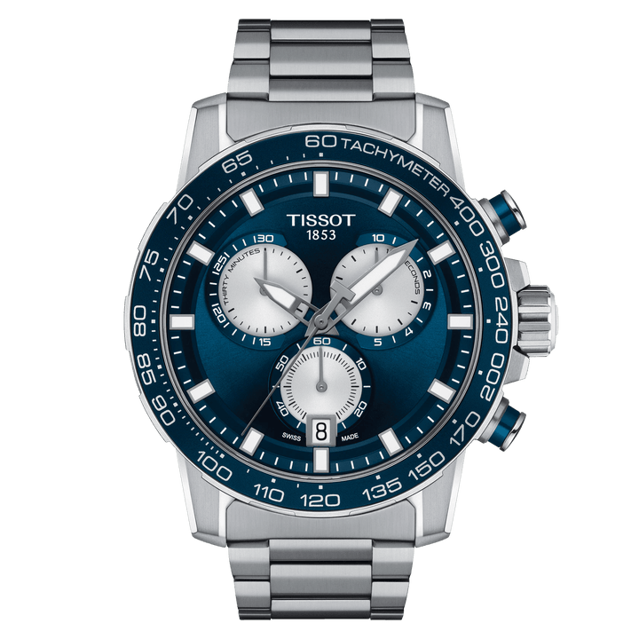 Tissot orologio Supersport Chrono 45,5mm blu quarzo acciaio T125.617.11.041.00 - Capodagli 1937