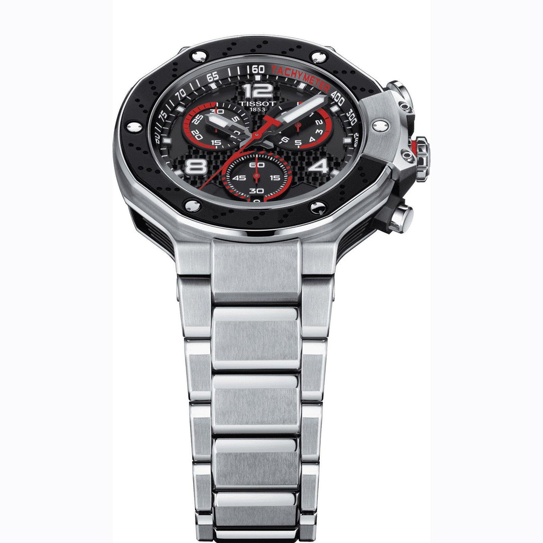 Tissot orologio T-Race MotoGP Chronograph 2022 Limited Edition 8000 pezzi 45mm nero quarzo acciaio T141.417.11.057.00 - Capodagli 1937