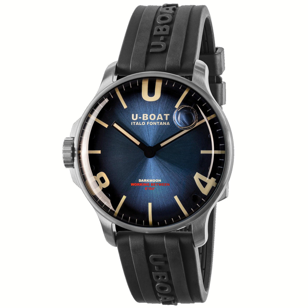 U-BOAT orologio DARKMOON 44mm BLUE SS SOLEIL quarzo acciaio 8704/B - Capodagli 1937