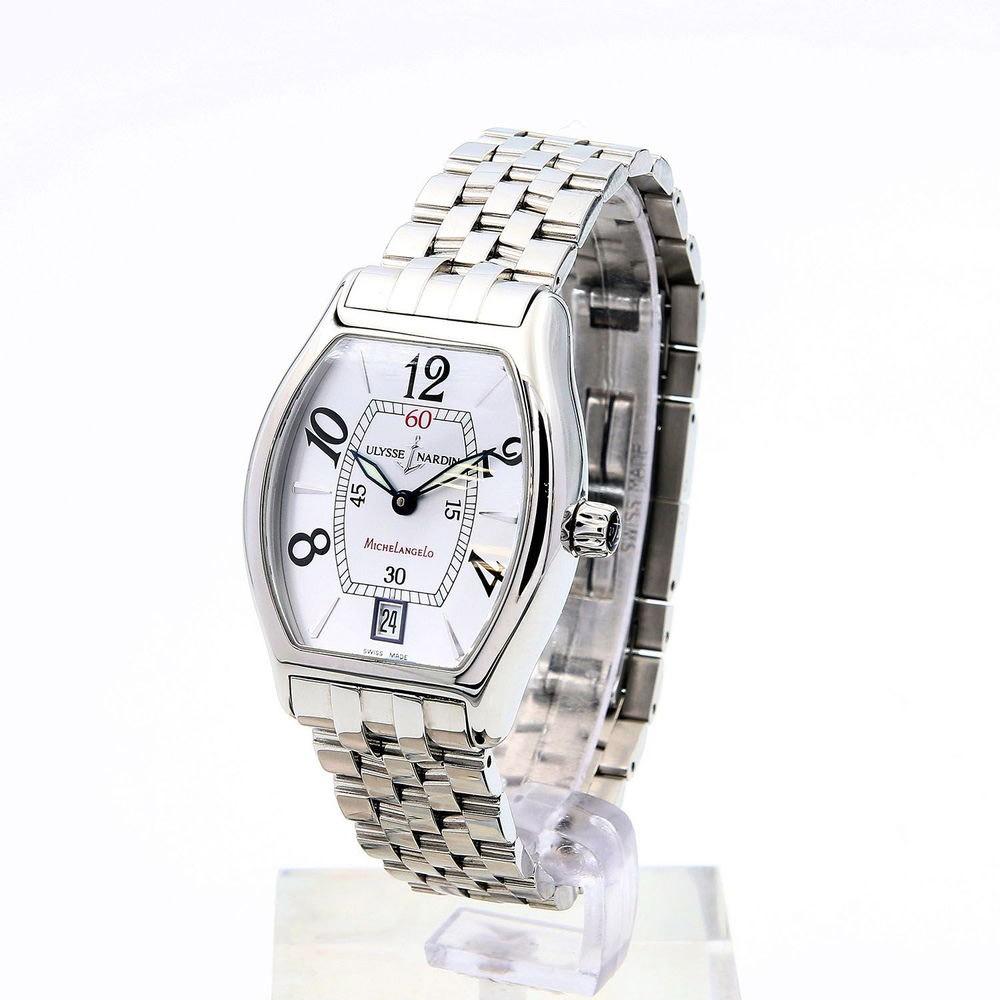 Ulysse Nardin Damenuhr Michelangelo mittelgroße 32x34mm Automatik Stahl 113-48 - Gioielleria Capodagli