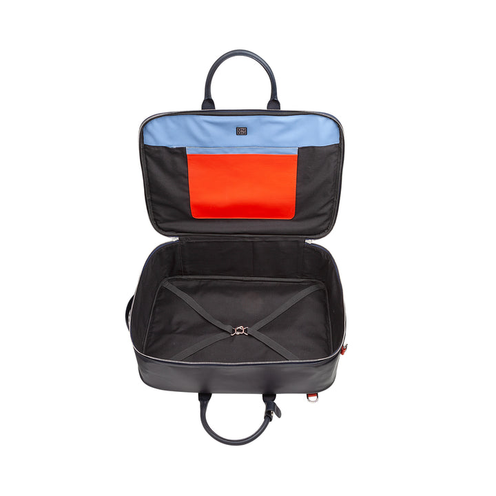 DuDu Rejsekuffert til mænd i læderkvinde af høj kvalitet, 33 -liters rejsekacksæk, håndbagage, skulderpose med lynlås hængsel